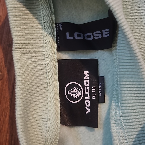 NWT Men's Volcom "Glow Green Single Stone Crew" Sweatshirt got lOne XL Left - Picture 6 of 16